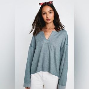Urban Outfitters Jax Inside Out Notch Neck Top